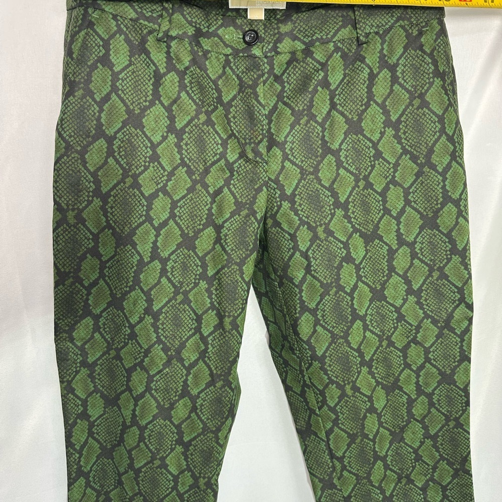 Michael kors Green Snake Print Men Pants size 10 pre owned Exellent condition - Picture 8 of 15